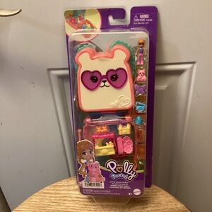 New Polly Pocket CUTIE BEAR PICNIC Mini Play Set Toy Pet and Food Theme 🧺🧸🦋